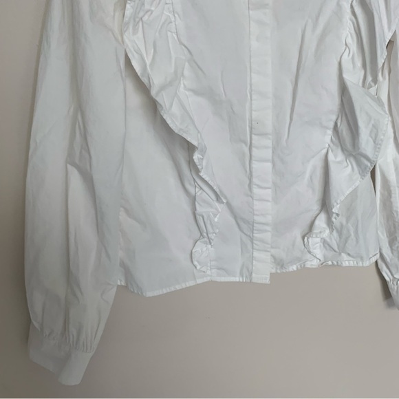Wilfred White Panthere Ruffled Blouse XS - Picture 5 of 12